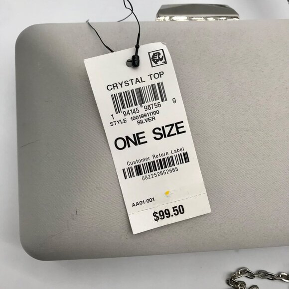 I.N.C. International Concepts Silver Crystal Top Handle Frame Convertible Crossb - Picture 11 of 11